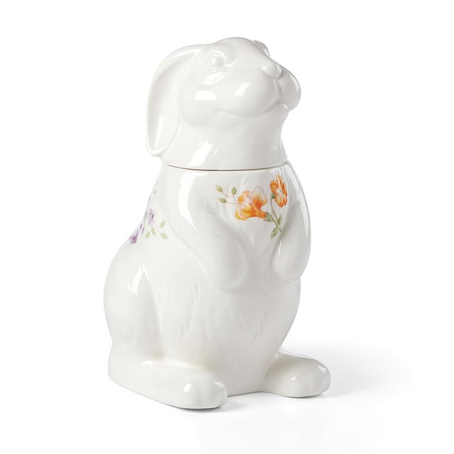 Lenox 893454 Butterfly Meadow Bunny Cookie Jar, Easter Serveware