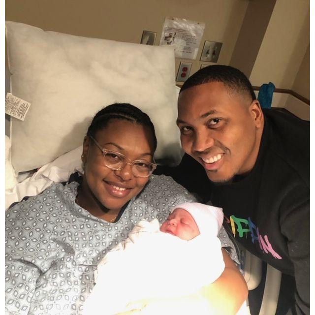 Our first picture as a family of three.