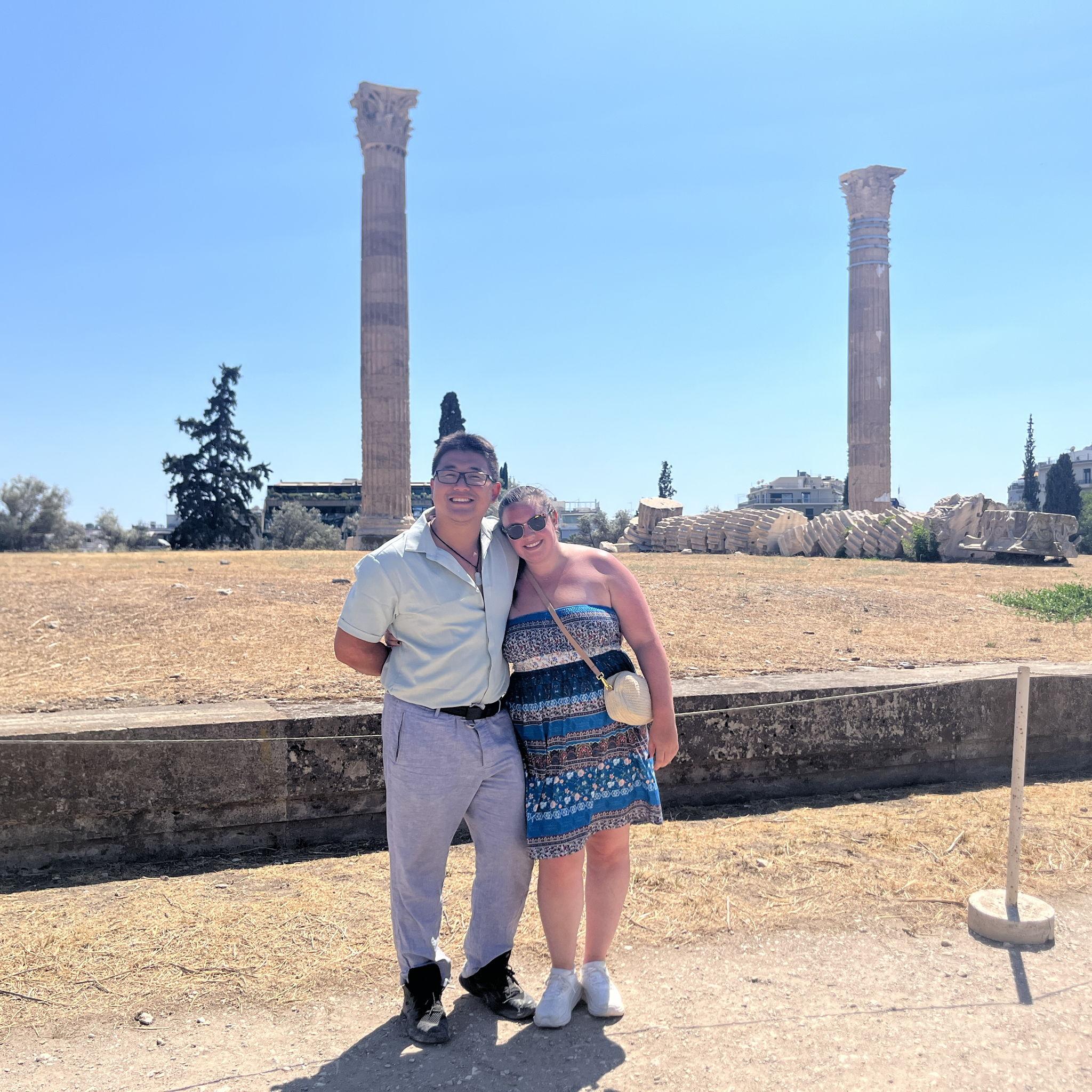 Seeing the acropolis in Athens!