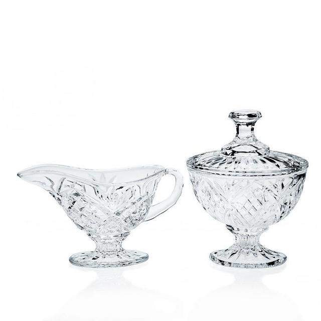 Godinger Crystal Cream and Sugar