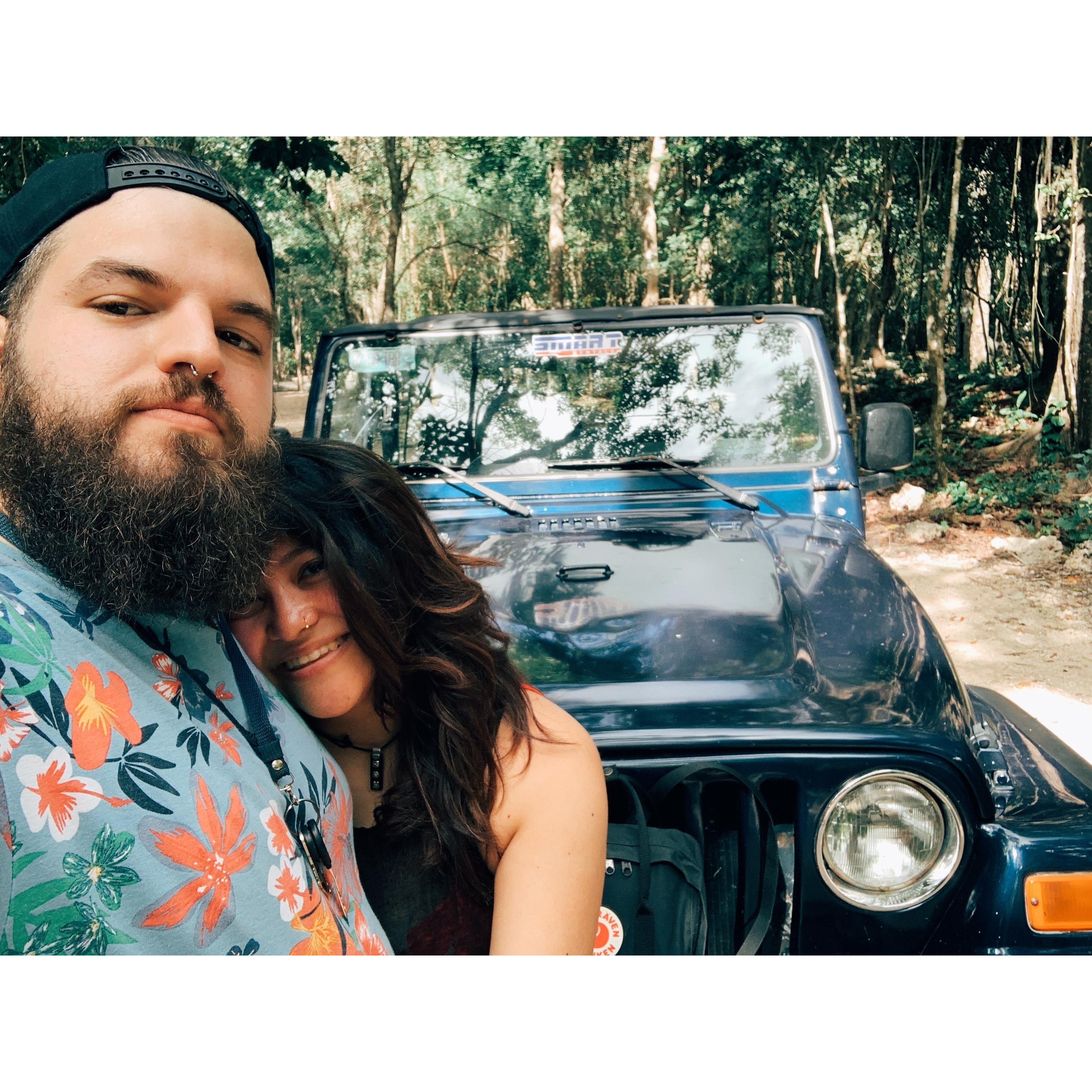 our jeep in cozumel!