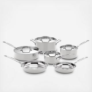 Moon Grey Chef's Classic 10-Piece Cookware Set