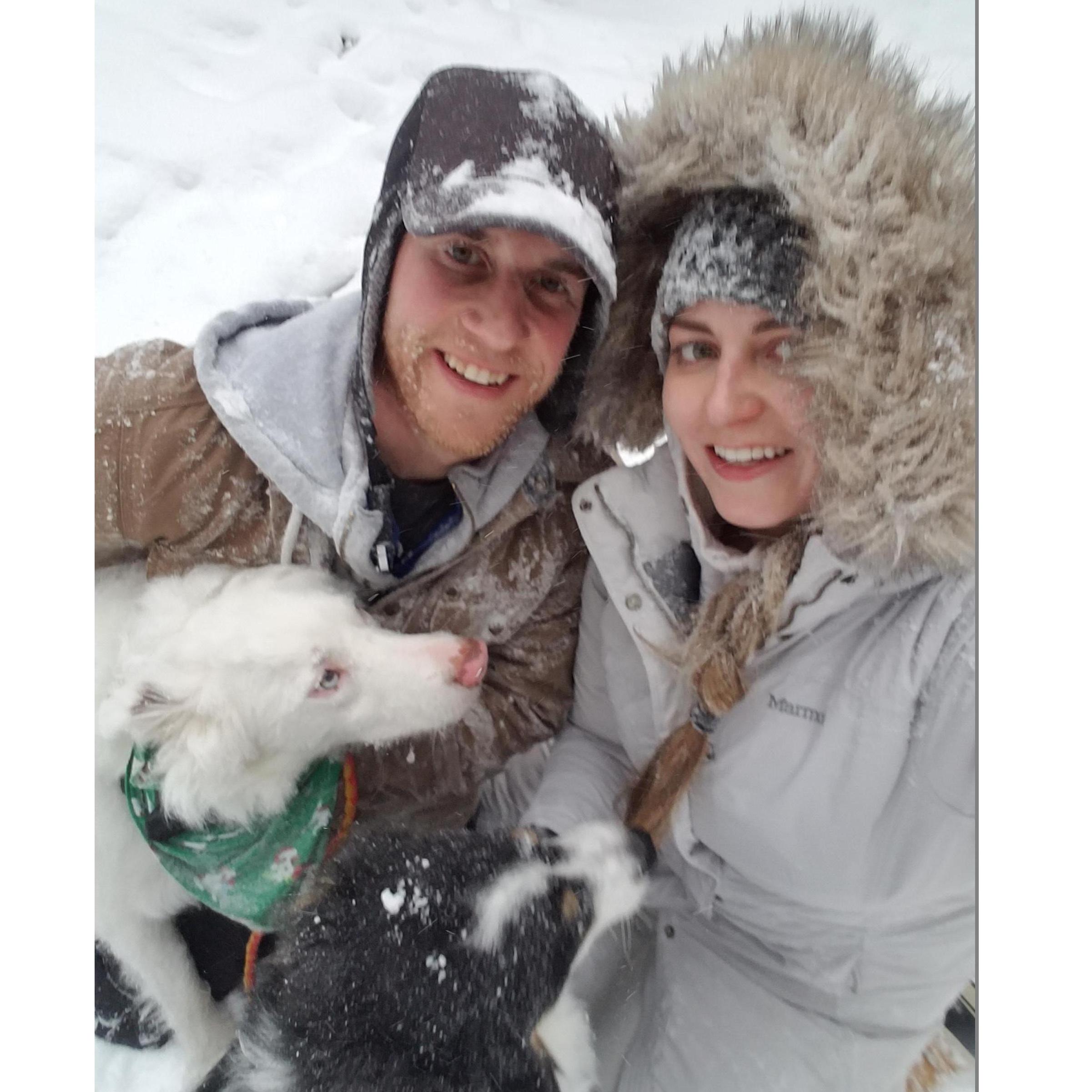On top of Sugarloaf Mountain-- After we got engaged!