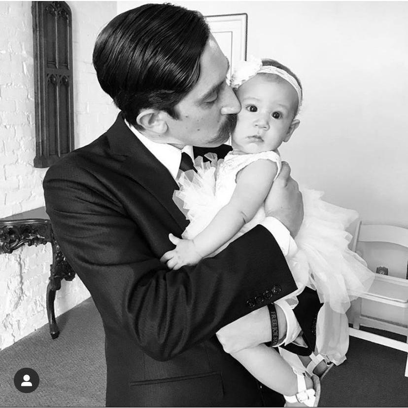 At auntie MoMo's wedding July 2018- doesn't daddy look handsome?!
