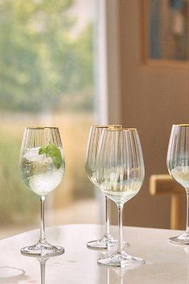 Waterfall Wine Glasses, Set of 4