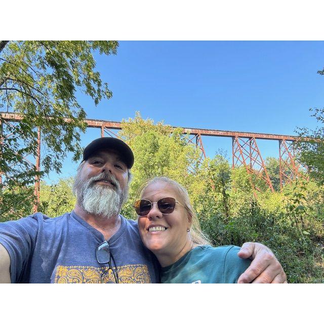Jeep cruise, summer of 2024. The viaduct, aka Tulip Trace Trestle.