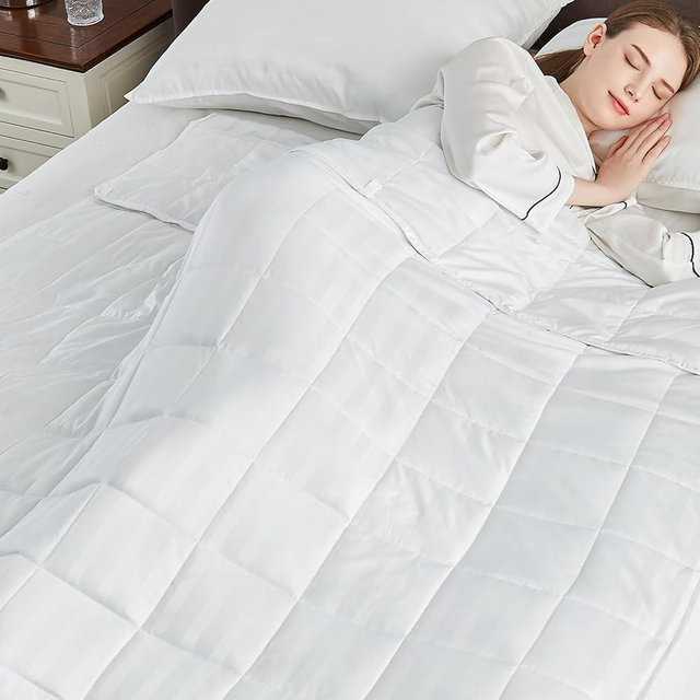 anfie Weighted Blanket(80"x87" 25lbs),Ultra Soft and Cozy Cooling Weighted Blanket for Adult,Heavy Blanket with Machine Washable Soft Blanket
