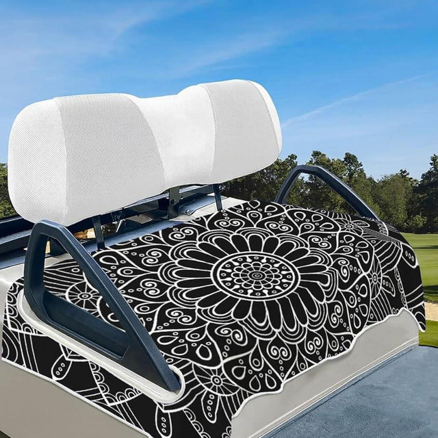 Btiztlla Comfortable Golf Cart Seat Covers, Soft Cart Towel, Cart Accessories, Club Car and Other 4-Seat Golf Carts Seat Covers