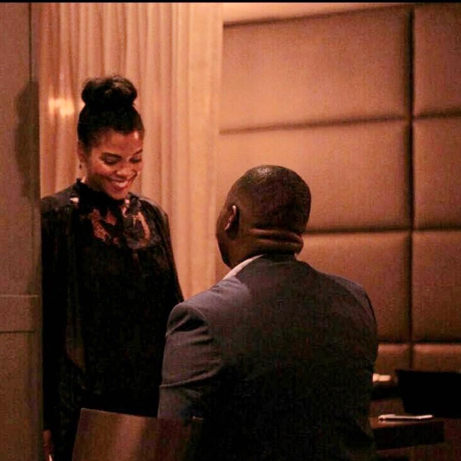 All giddy realizing that he is really proposing