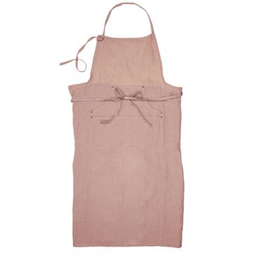 Linen Grand Apron, Salmon