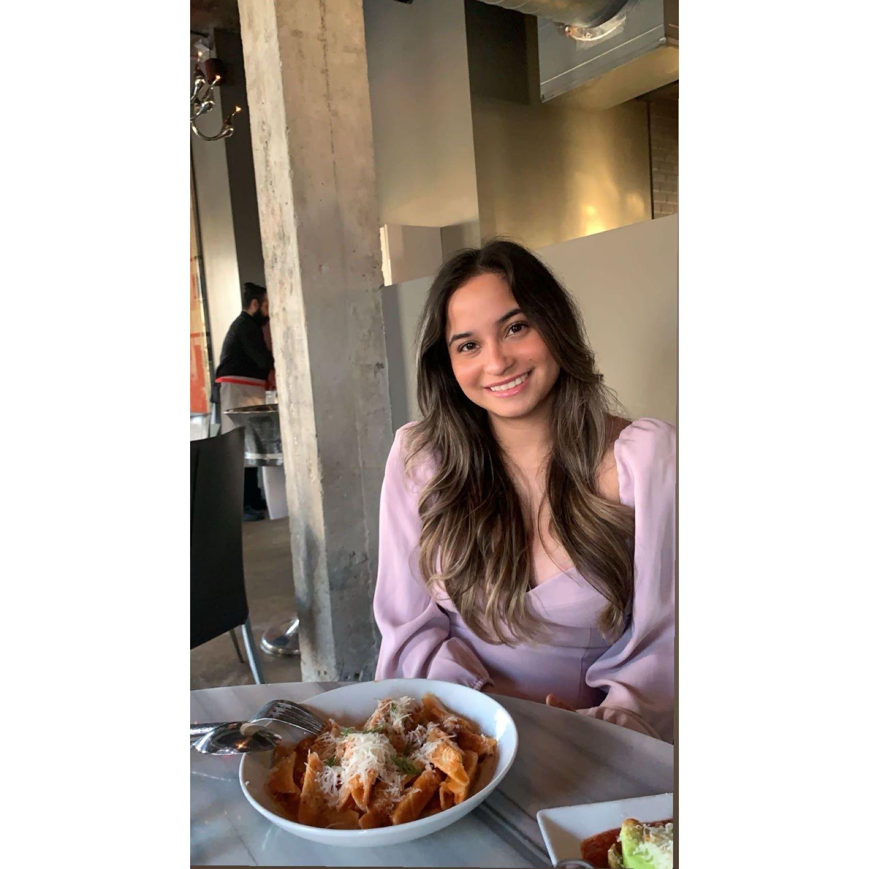 Brendan took me on a dinner date for my birthday!