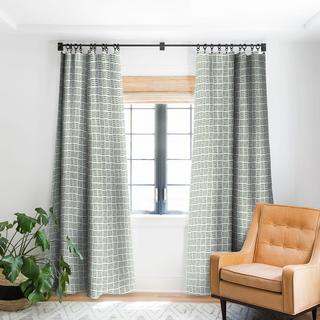 Pine Needle Checker II Blackout Curtain