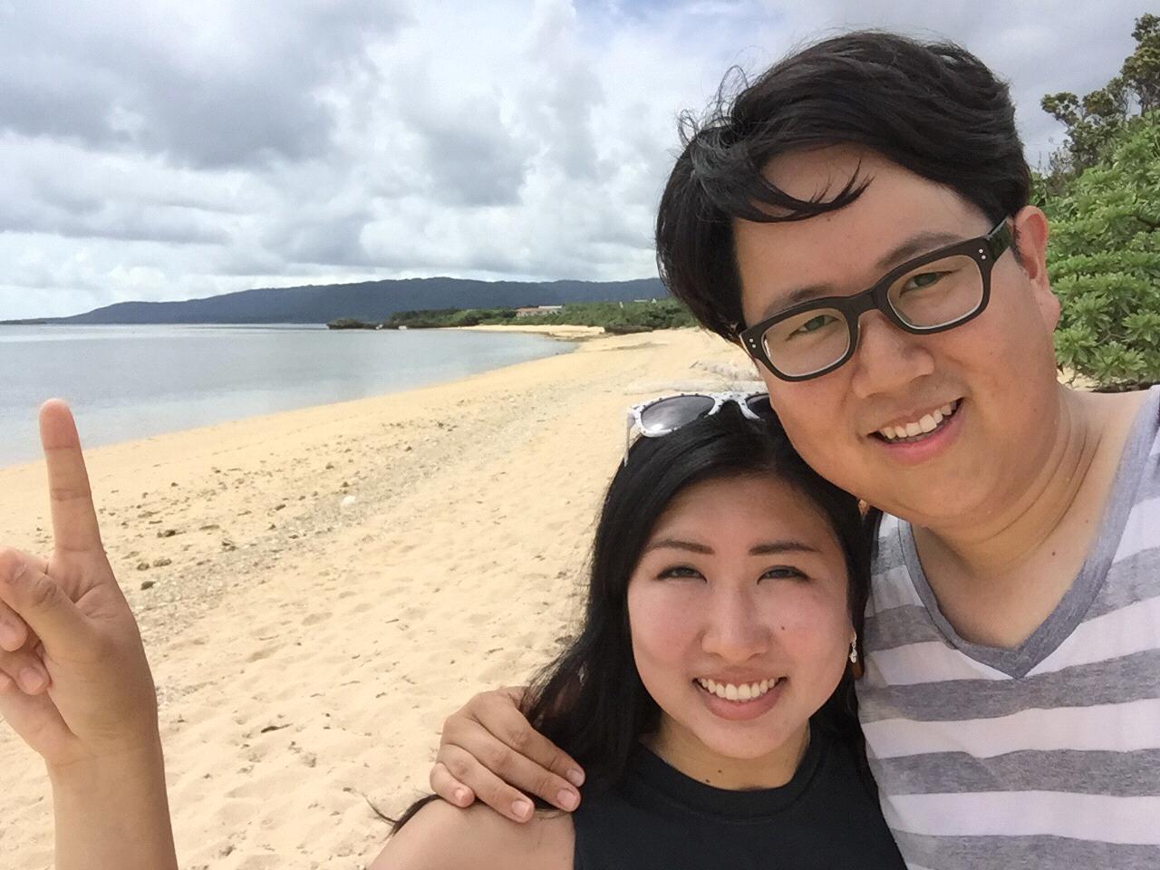 Our first international trip together, visiting the star sand beaches of Okinawa.