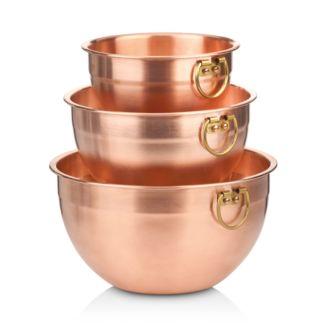 Copper 3-Piece Mixing Bowls