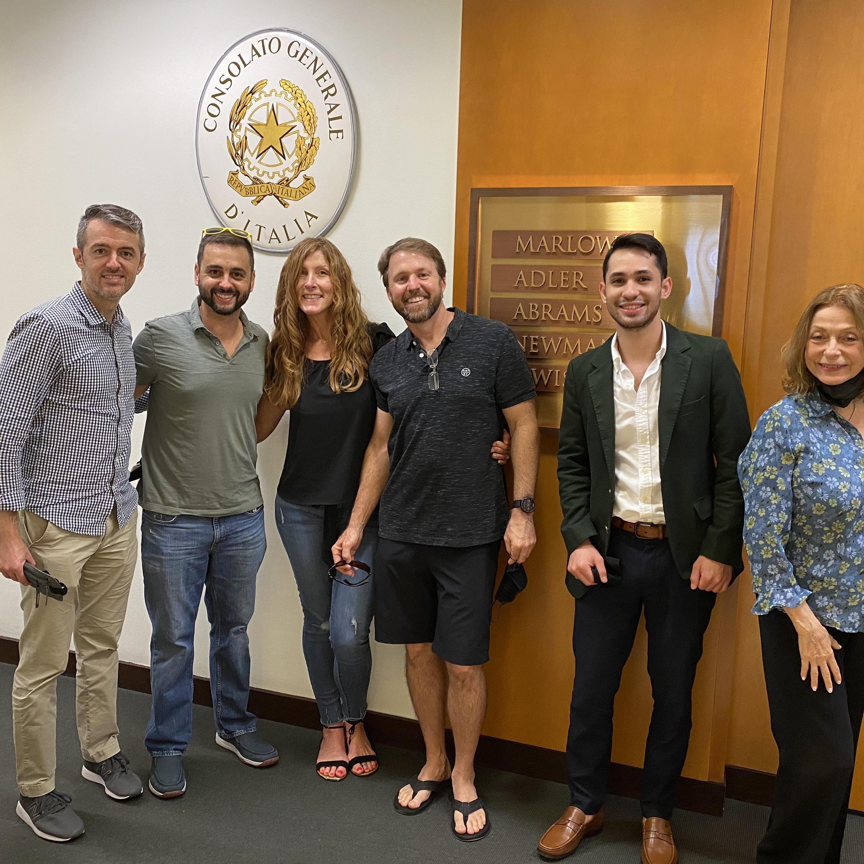 Our four witnesses, Italian consulate Atto Nottorio