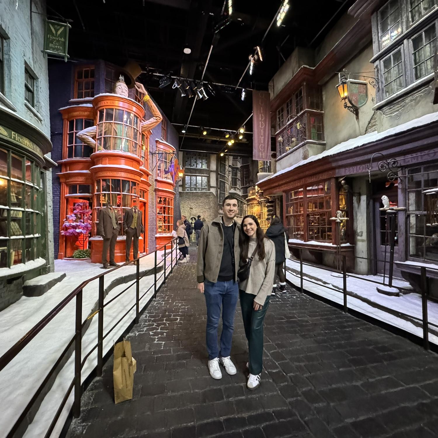 Harry Potter set in Watford England. December 2024.