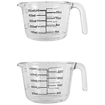 Farberware 2-Piece Borosilicate Glass Wet and Dry Measuring Cup Set