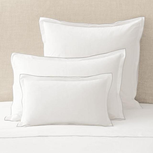 Restoration Hardware - Italian Tipped Satin Stitch Sham