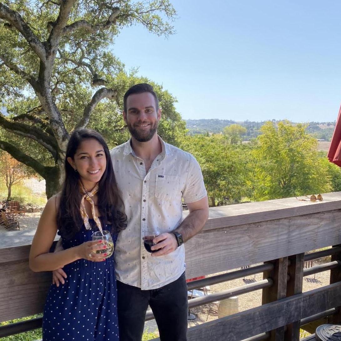 Our first vacation - wine tasting in Santa Rosa.