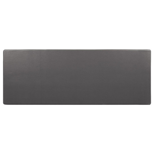 Unique Bargains Kitchen Waterproof Solid Color Comfort Rug Floor Mat 1 Piece Grey 18" x 47"
