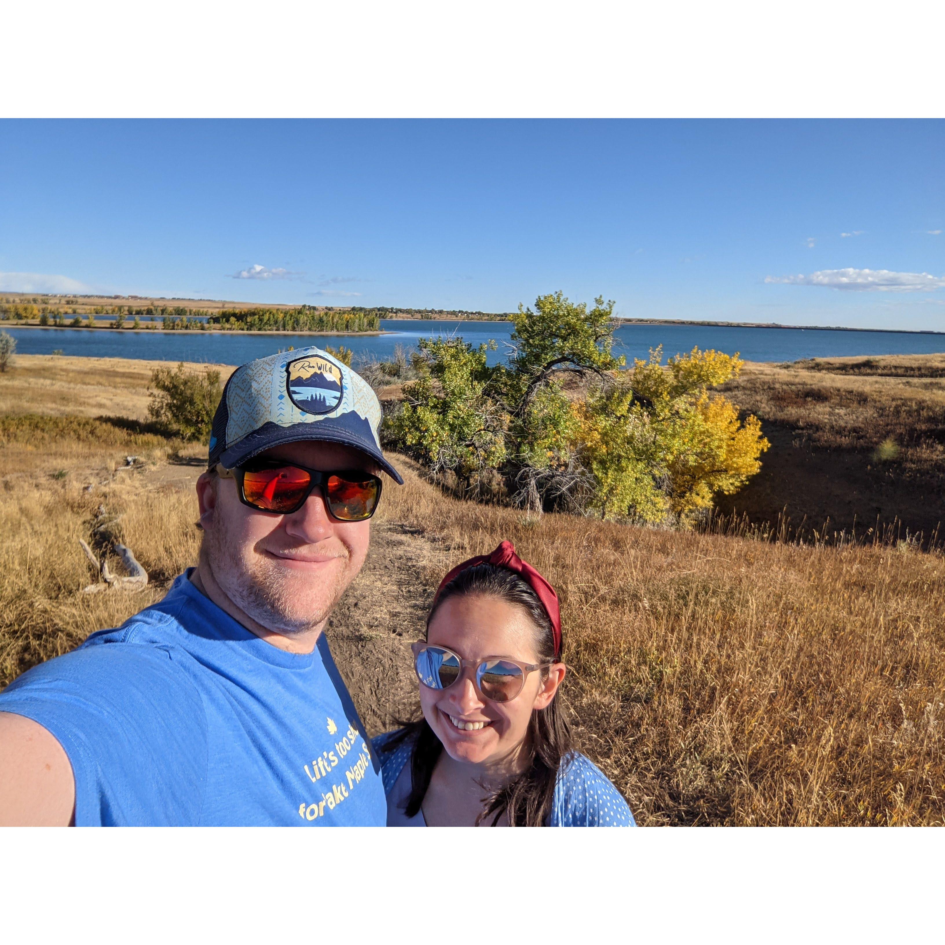 Family walk the morning of my 30th birthday ~October 9, 2021