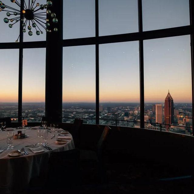 Dinner for 2, The Sun Dial Restaurant Atlanta