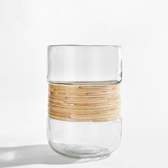 Palm Rattan Hurricane, Natural, Small 7X10