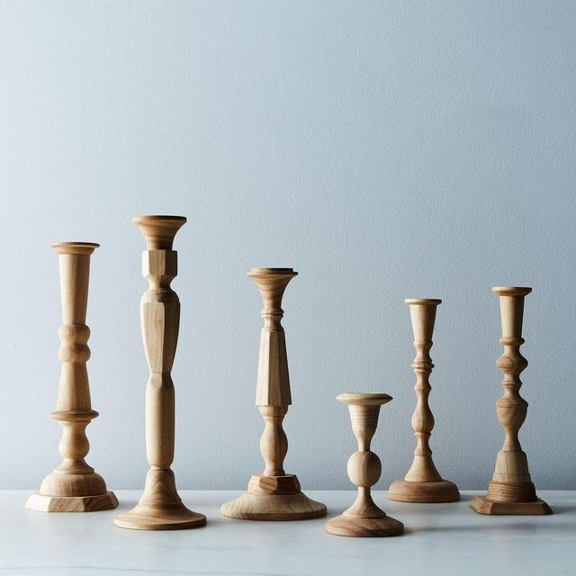Georgian Wood Candlesticks