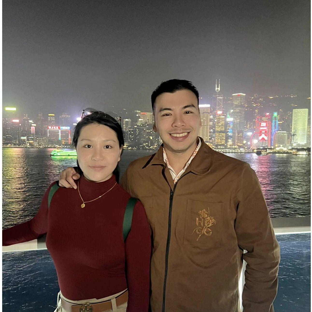 Becky took Alan to Hong Kong to see her father's family. 2024 December.