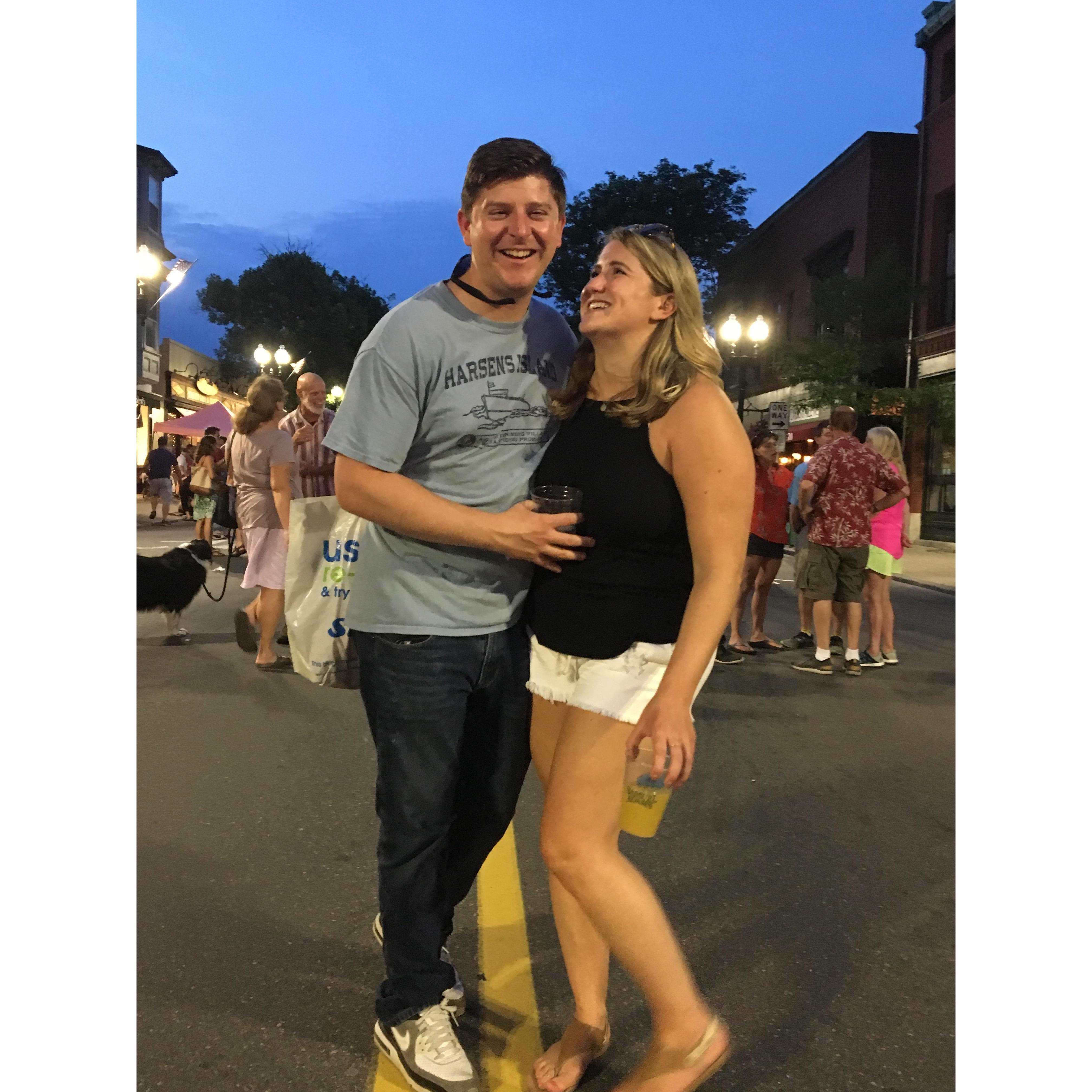 The Melrose Stroll is special for us. Jillian made sure to conveniently "run into" Timmy on the stroll of 2017, and there was no turning back!