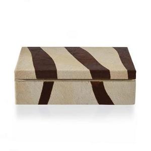 Zebra Hide and Brass Box