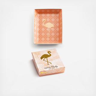 Patio Party Flamingo Trinket Tray