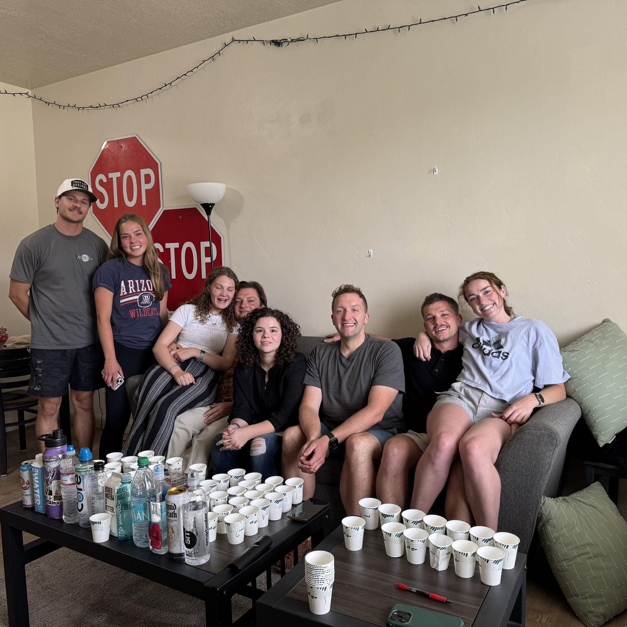 Blind water taste test with friends (still rainwater in a can was the best :)