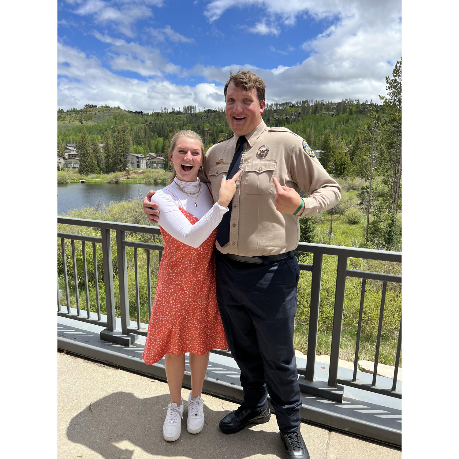 The day Patrick got sworn in as an official District Wildlife Officer for Colorado Parks and Wildlife!
