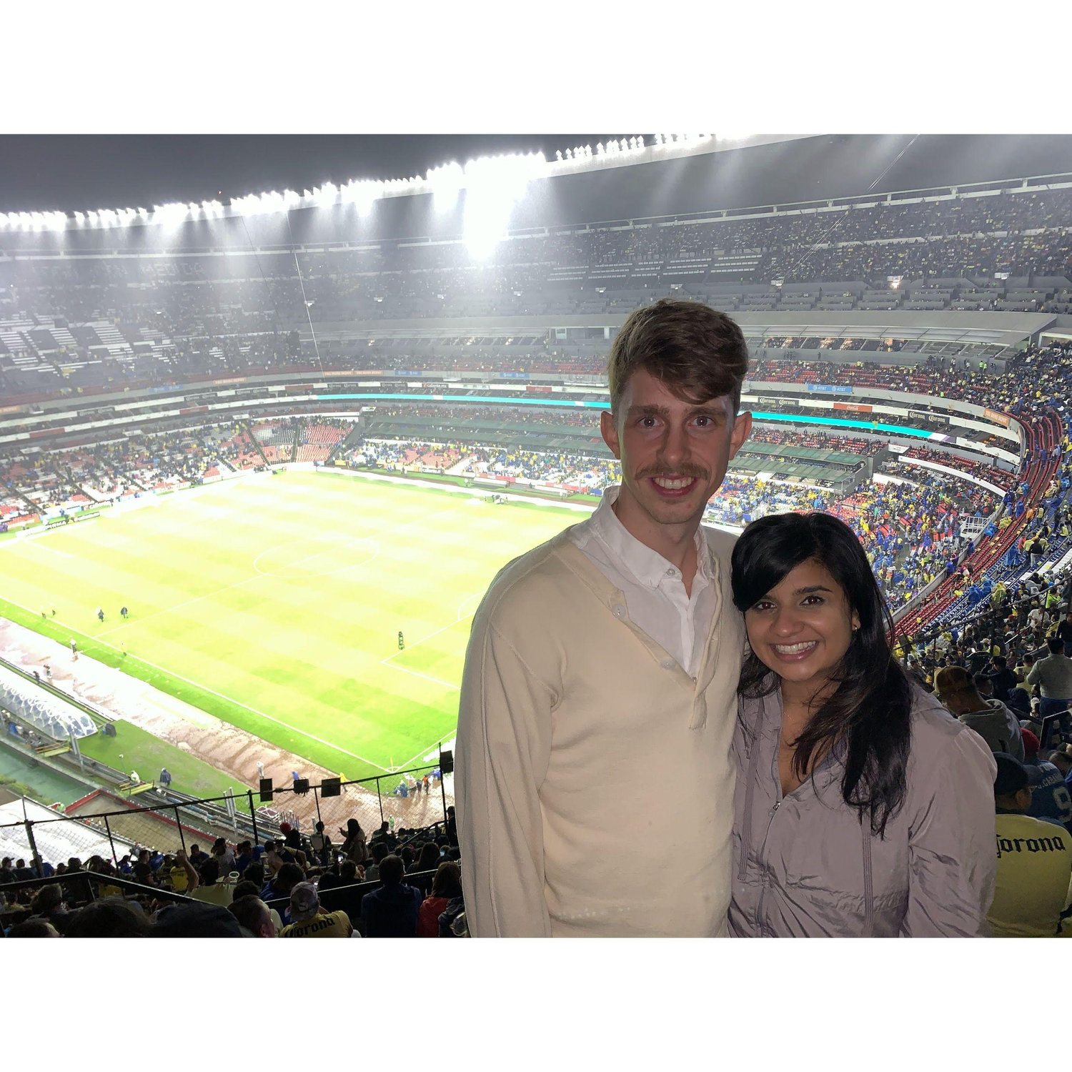 Football game in Mexico City