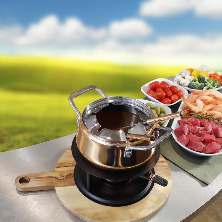 Nordenフィンランド製鍋セット Nori Fondue Set — 8-Piece, 2 QT - Alva Cookware