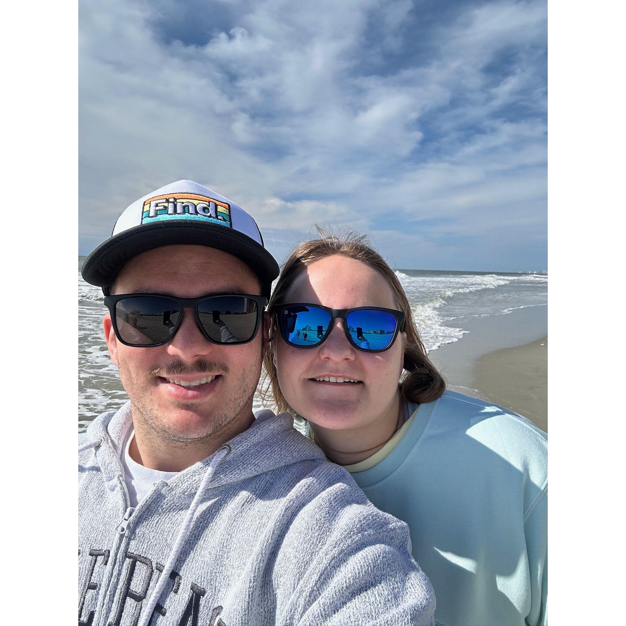 On the beach in Myrtle