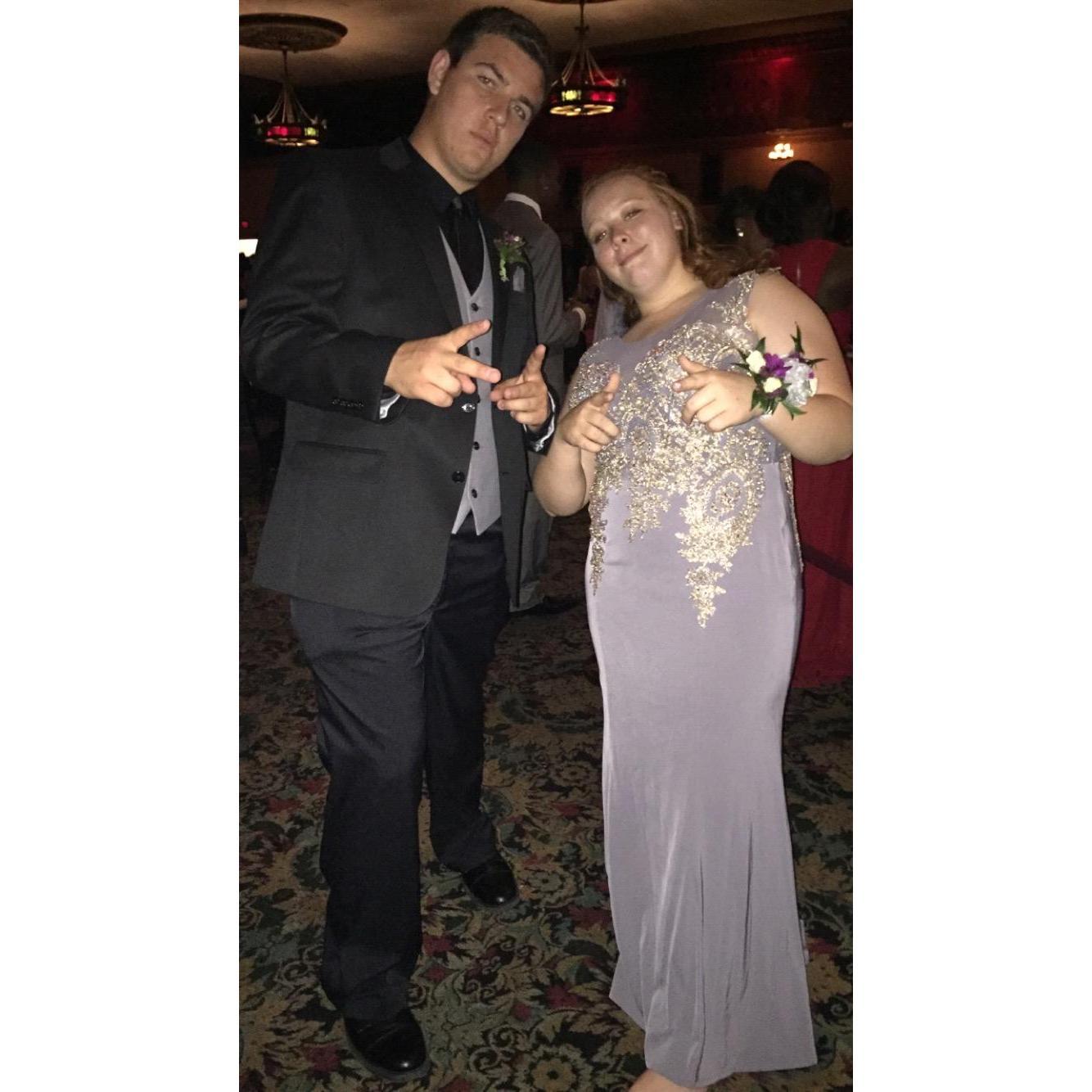 We really enjoyed prom senior year and apparently thought we were cool.