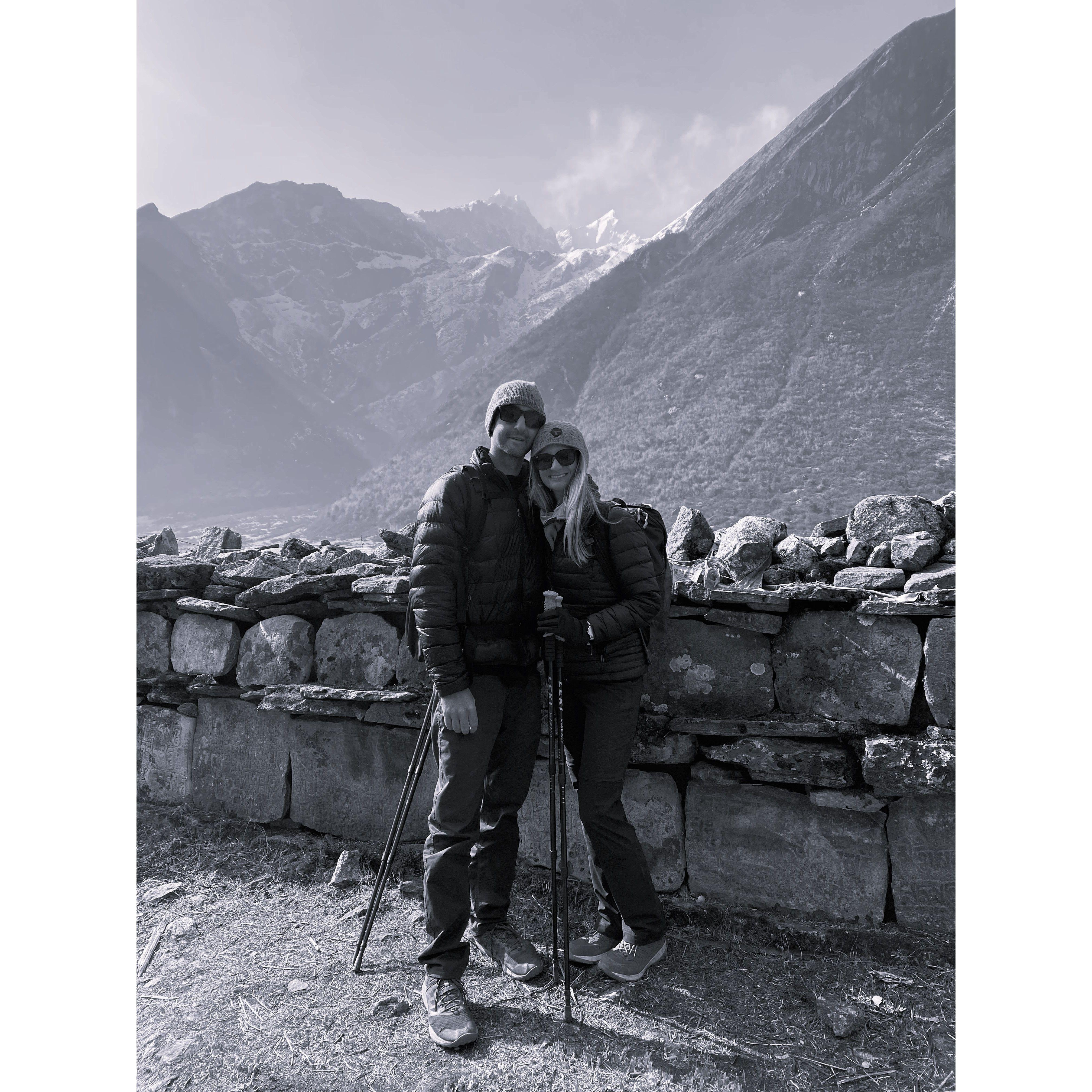 Langtang trail in Nepal