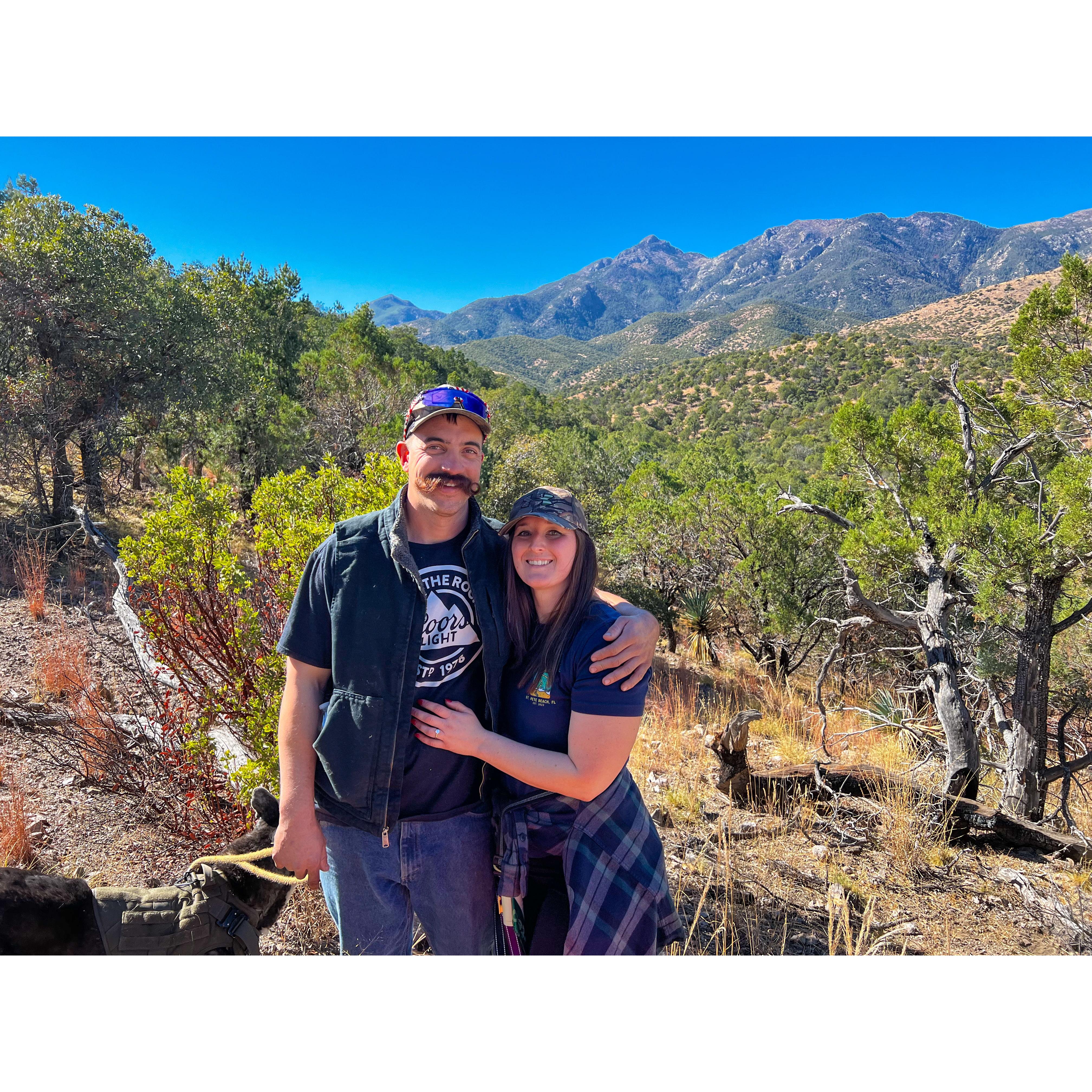 The weekend we got engaged!