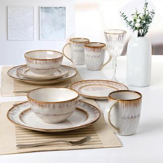 Lorren Home Trends 16-Piece Dinnerware Set, Service for 4
