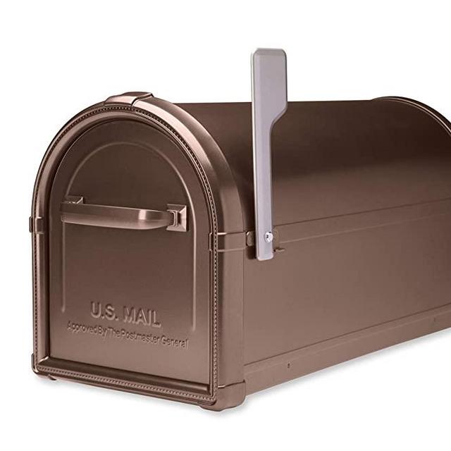 Architectural Mailboxes 5593C-CG-10 Hillsborough Post Mount Mailbox, Large, Copper