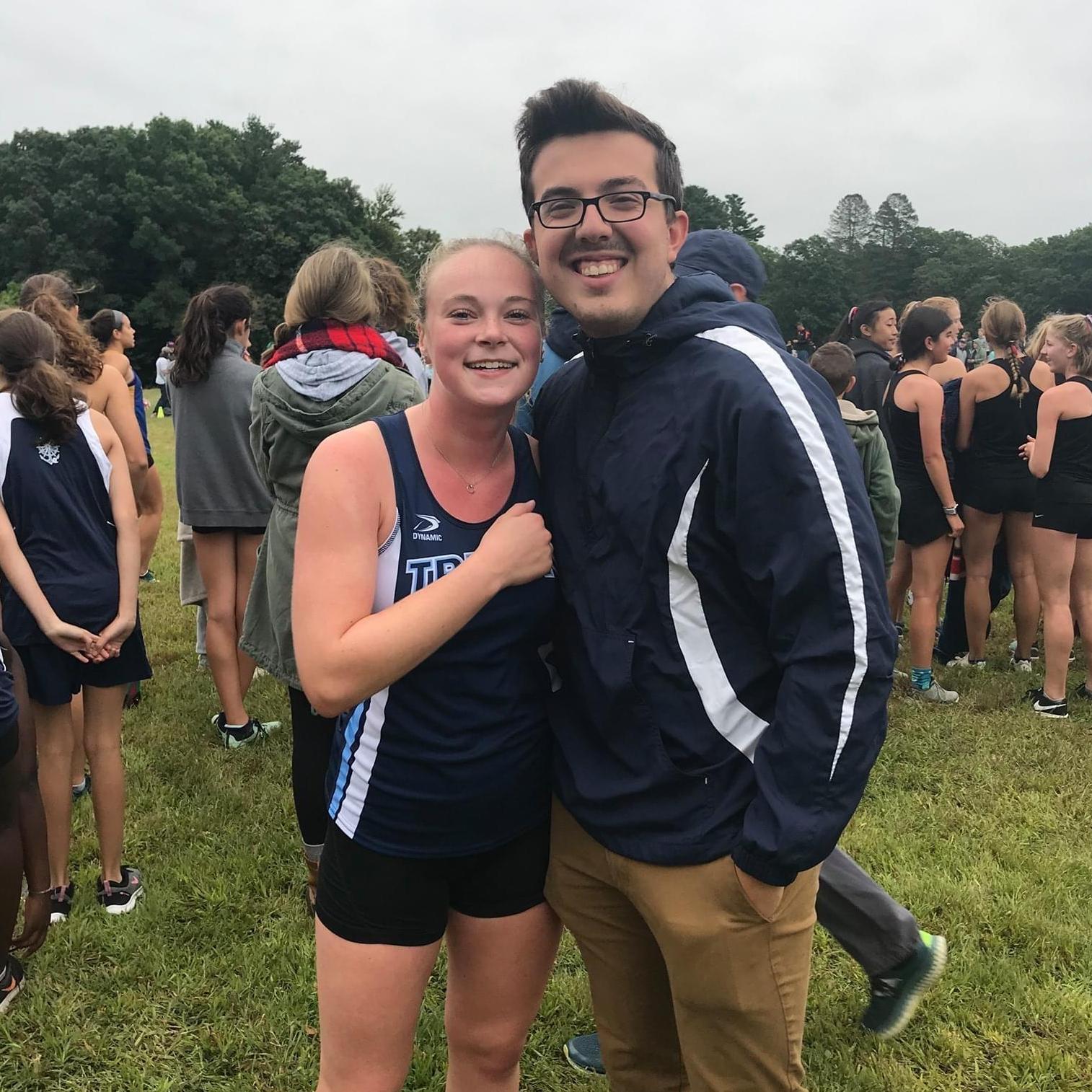 Wyatt and Laney at one of Laney's XC meets!