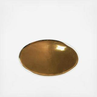 Dauville Porcelain Gold Glazed Platter Set