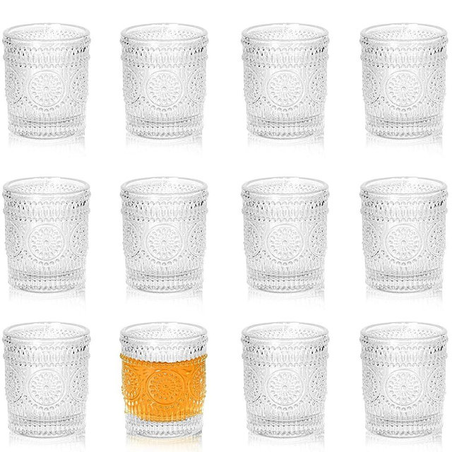 Icesip Shot Glass, 3oz Mini Shot Glass Set of 12,Vintage Fancy Shot Glass Set,Cute Shot Glasses,Small for Vodka, Whiskey, Tequila, Espressos, Spirits & Liquors
