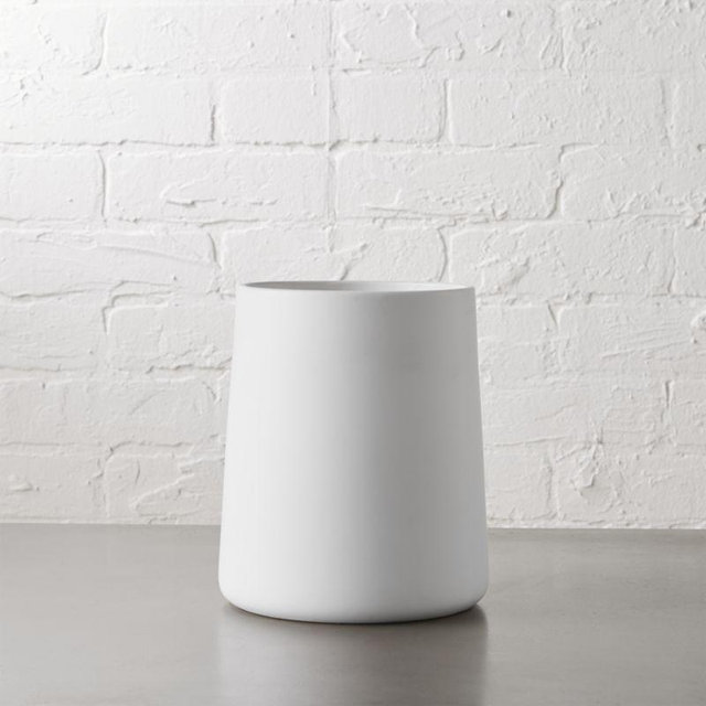 matte white utensil holder