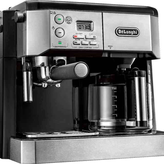 DeLonghi - 10-Cup Coffee Maker and Espresso Maker - Stainless steel