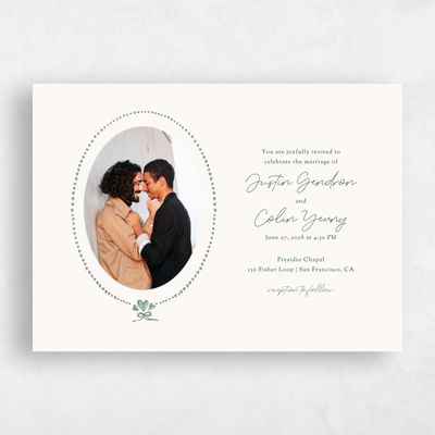 Forest, Green Wedding Invitation - Coeur Photo