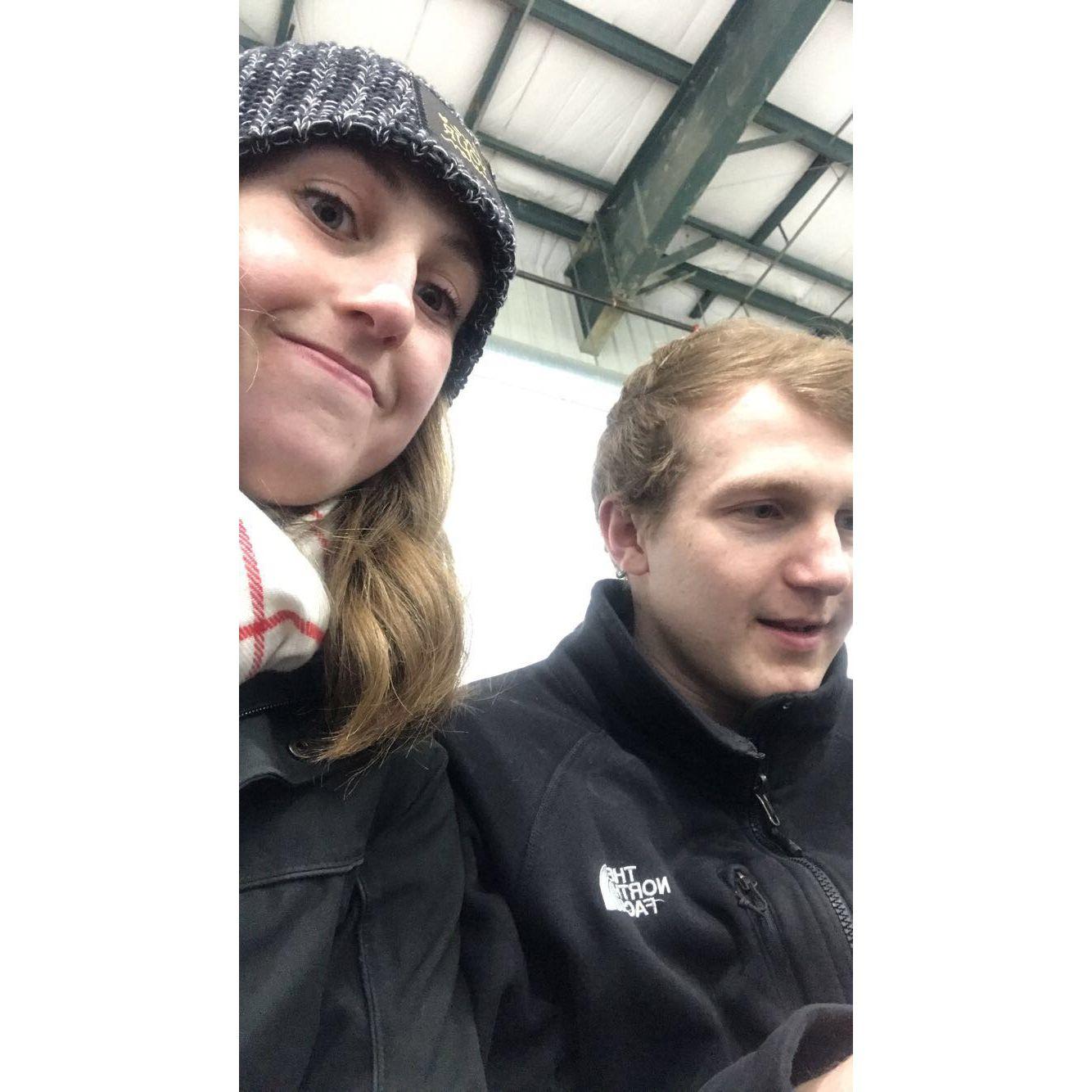 Elissa's first time ice skating