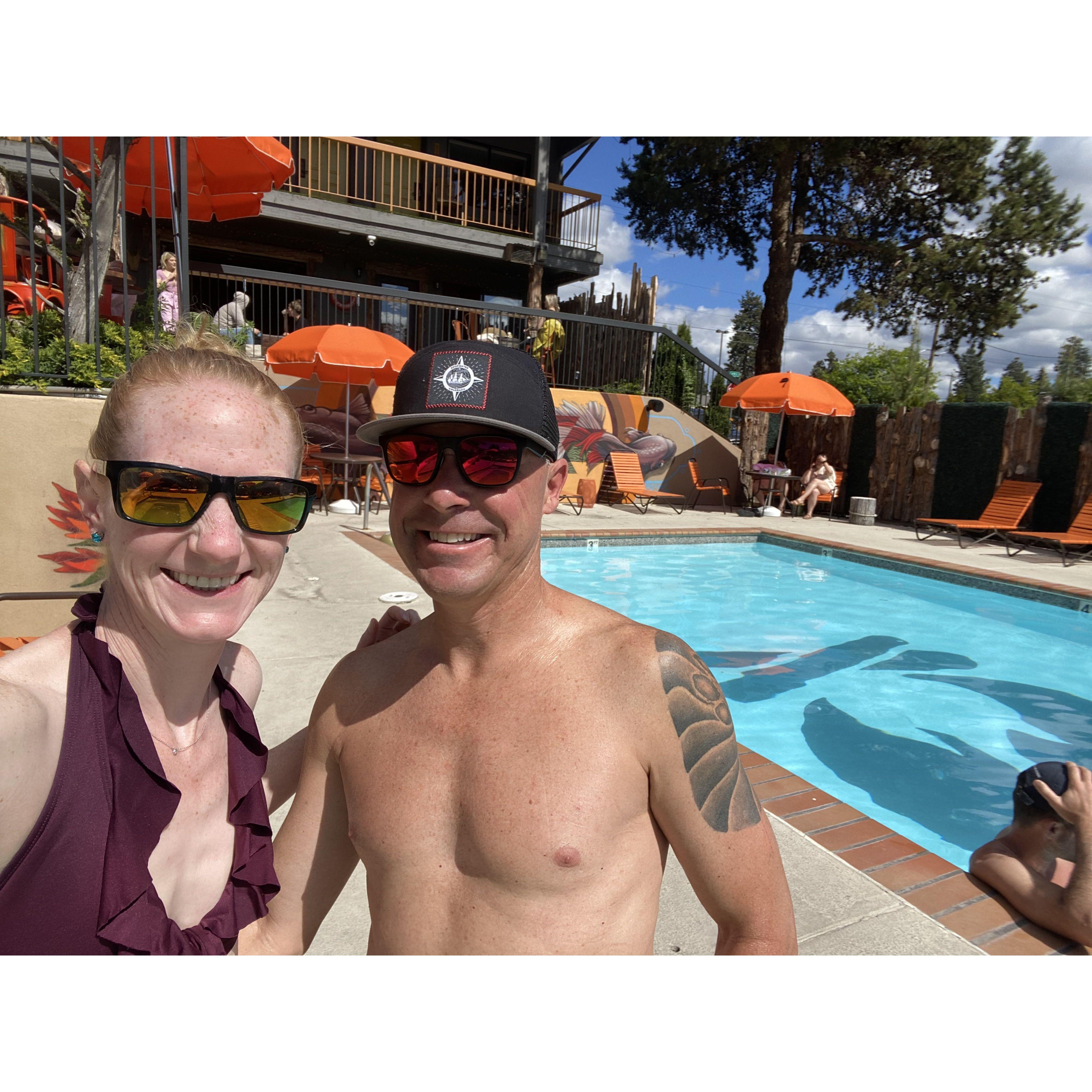 Pool time in Bend, Oregon
